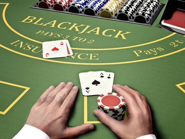 blackjack casino table