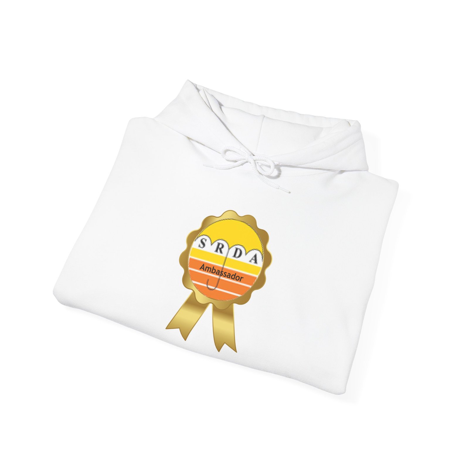 SRDA Ribbon Badge Hoodie | Retro Stripes Emblem - Image 8