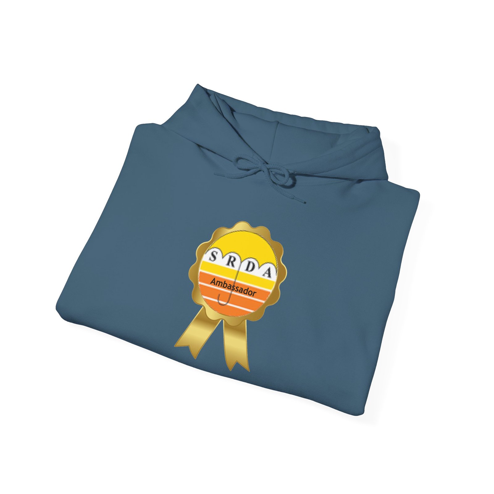 SRDA Ribbon Badge Hoodie | Retro Stripes Emblem - Image 4