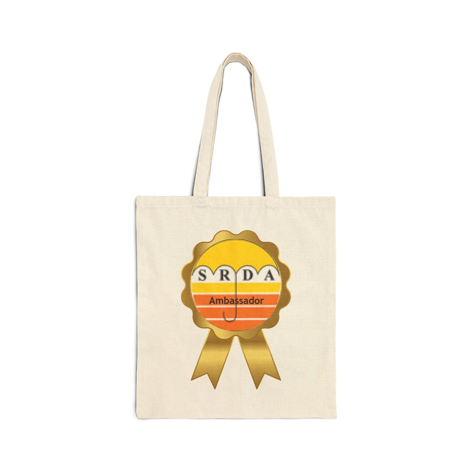 SRDA Ambassador Ribbon Tote Bag | Award Badge Canvas Tote