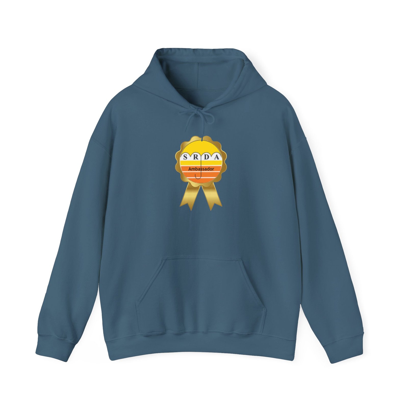 SRDA Ribbon Badge Hoodie | Retro Stripes Emblem